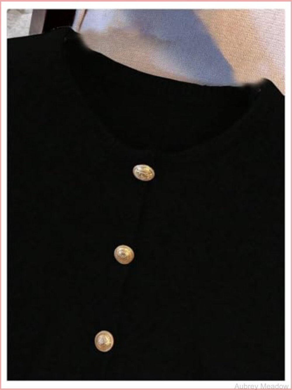 Button Down Sweater Vest Sleeveless Crewneck Knitwear - Picture 3 of 6